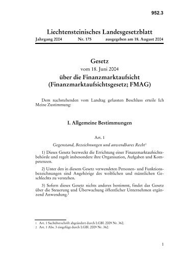 Liechtensteinisches Landesgesetzblatt