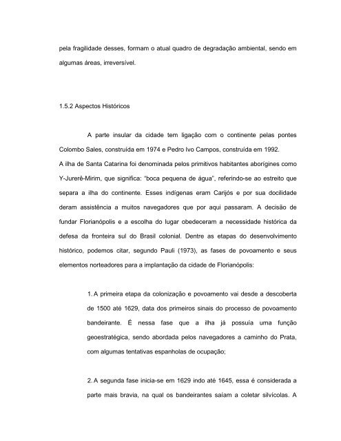 a percepção ambiental da população do município de florianópolis ...