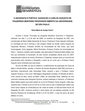 a geografia é poética - Revista Discente Expressões Geográficas