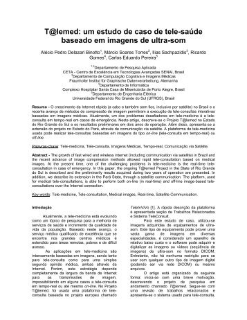 T@lemed: um estudo de caso de tele-saúde baseado em ... - SBIS