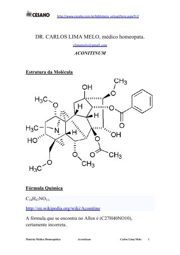 Aconitinum - cesaho