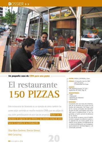 El restaurante 150 PIZZAS