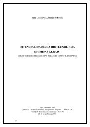 Potencialidades da biotecnologia em Minas - Cedeplar - UFMG