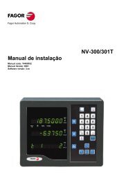 NV-300T INSTALLATION - fagor automation do brasil