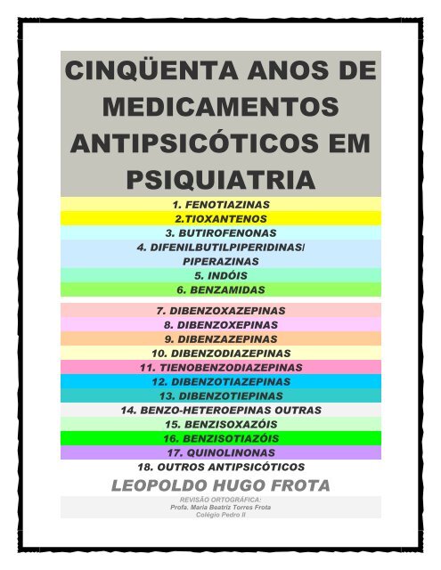 cinqüenta anos de medicamentos antipsicóticos em psiquiatria