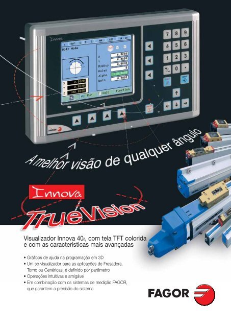 Visualizador Innova 40i, com tela TFT colorida e com as ...