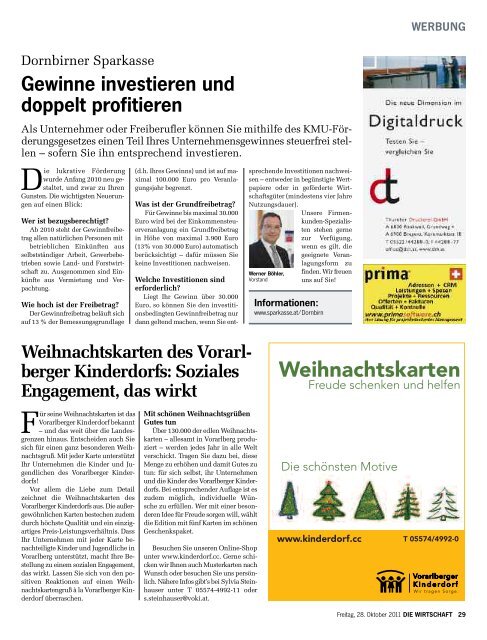 Die Wirtschaft Nr. 43 vom 28. Oktober 2011