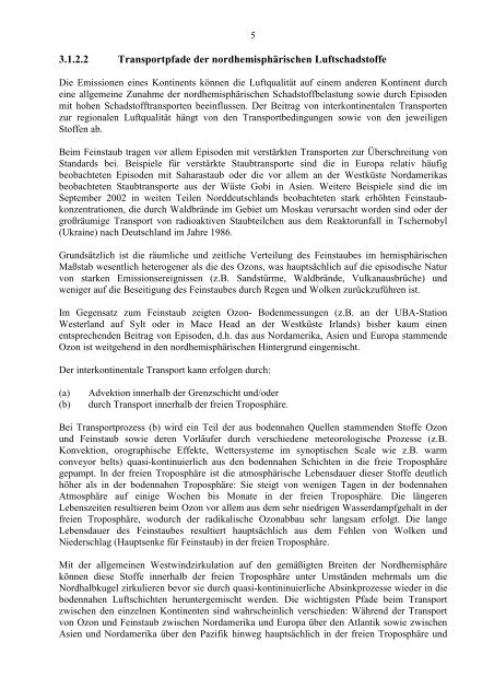 Der nordhemisphärische Hintergrund von Ozon und Feinstaub PDF ...