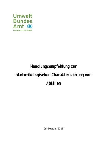 UBA-Handlungsempfehlung HP14 PDF / 1,23 MB - Umweltbundesamt