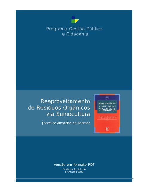 Reaproveitamento de Resíduos Orgânicos via Suinocultura - Porto ...