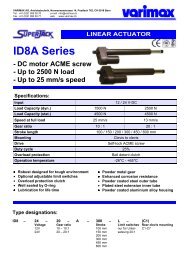 DC motor ACME screw - Varimax AG