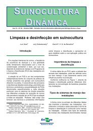 Limpeza e desinfecção em suinocultura - Embrapa