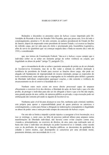 Download do Inteiro Teor do Acórdão - Supremo Tribunal Federal
