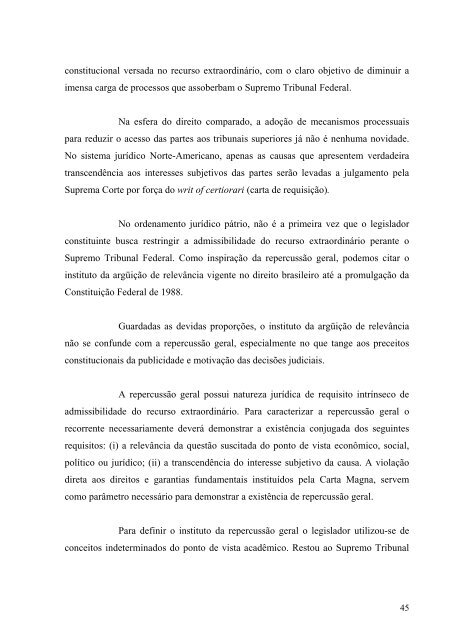 Monografia Jurídica - Repercussão Geral - Finalizado - Fmu