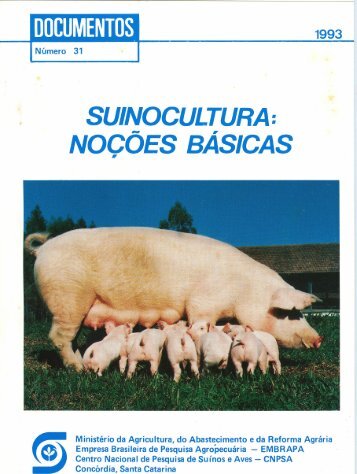 SUINOCULTURA: NOCÕES BÁSICAS - Ainfo - Embrapa