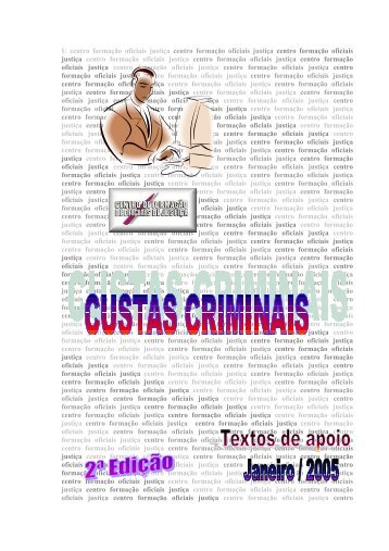 Manual das Custas Criminais - DGAJ