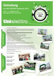 Messe-Einladung 2011 A4.indd - uni elektro