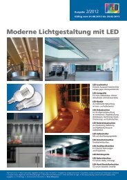 Moderne Lichtgestaltung mit LED 2012 - Elektro Ressler