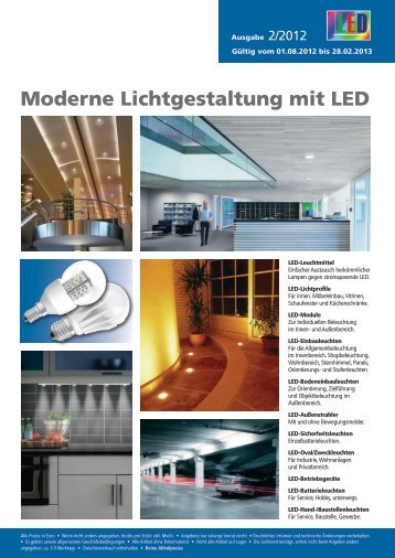 Moderne Lichtgestaltung mit LED 2012 - Elektro Ressler