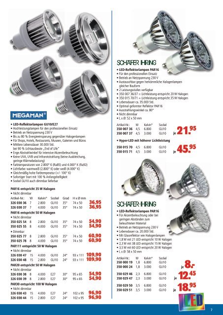 Moderne Lichtgestaltung mit LED 2012 - Elektro Ressler