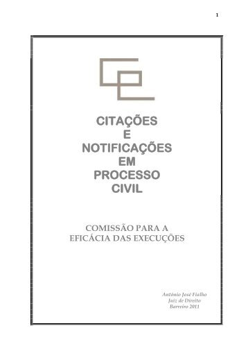 Citações e Notificações em Processo Civil - Dr. António ... - CPEE