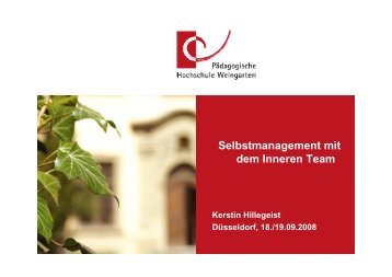 Selbstmanagement mit dem Inneren Team