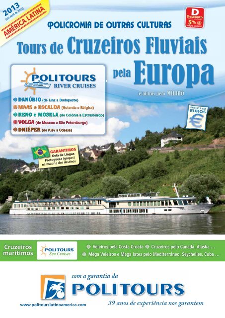 Tours de CRUZEIROS FLUVIAIS pela EUROPA - Politours