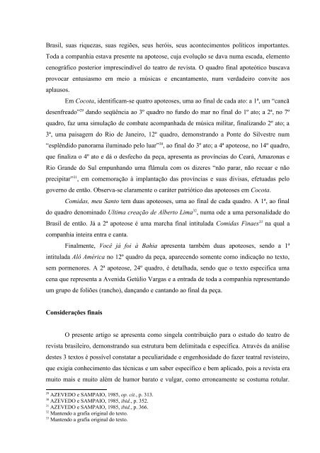 Tecendo o teatro de revista - Análise estrutural ... - CEART - Udesc