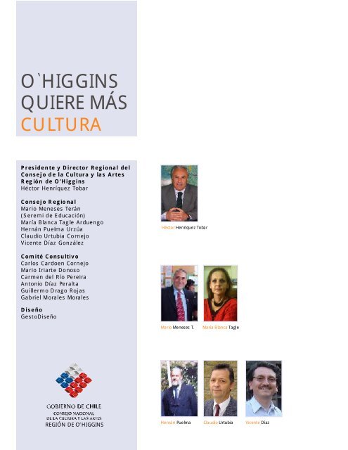 O'Higgins 2005-2010 - Consejo Nacional de la Cultura y las Artes