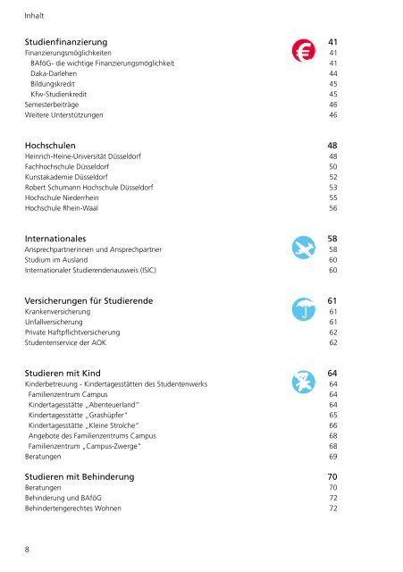 Studieren in Düsseldorf, Krefeld, Mönchengladbach, Kleve und Kamp