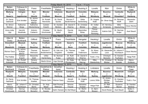 Pleadingschedule 150310.pdf - Heinrich-Heine-Universität Düsseldorf