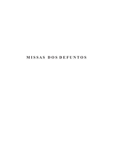 Missas dos defuntos