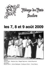 les 7, 8 et 9 août 2009 - Vaulion