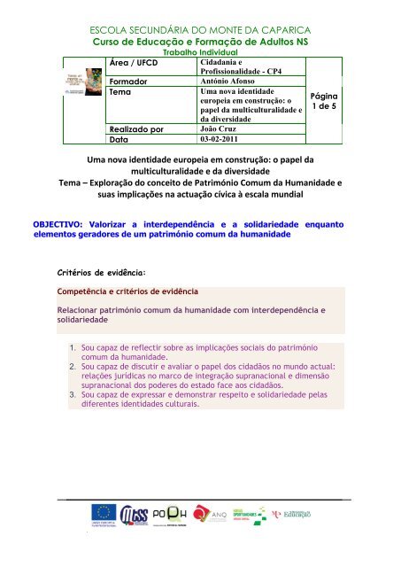 CP 4 Fich. Trab. n.º 7 - Identidade - Webnode