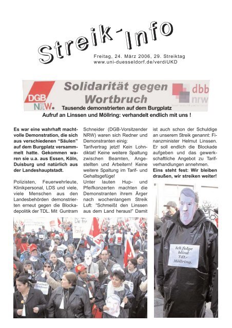Streikinfo 24.3.