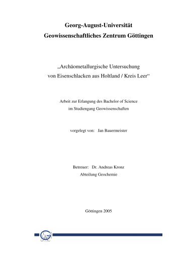 Kreis Leer - Abteilung Geochemie