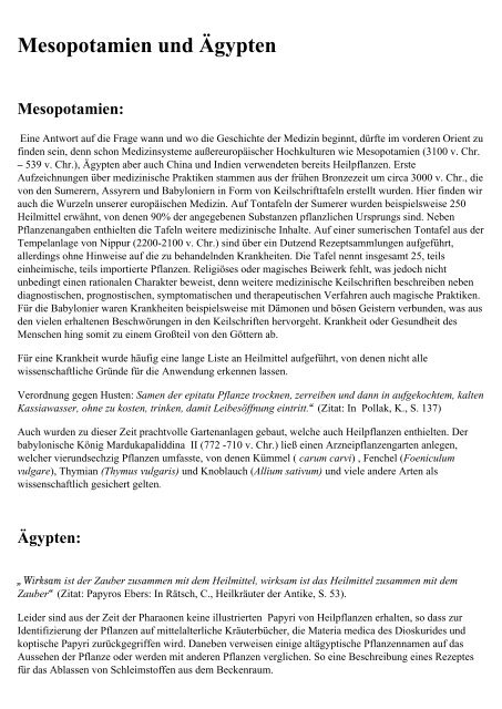 Mesopotamien Und Agypten