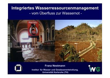 Moderne Wasserwirtschaft