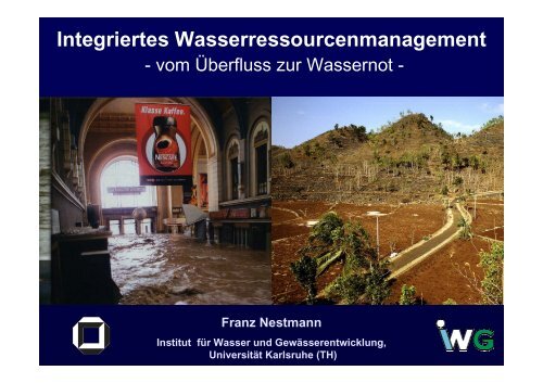 Moderne Wasserwirtschaft