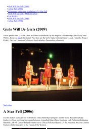 Girls Will Be Girls (2009) A Star Fell (2006)
