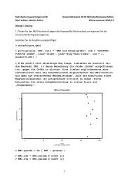 1 Statistische Auswertungen mit R Universität Kassel, FB 07 ...