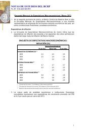 NOTAS DE ESTUDIOS DEL BCRP