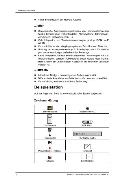 Flamenco Systembeschreibung - Tunstall GmbH