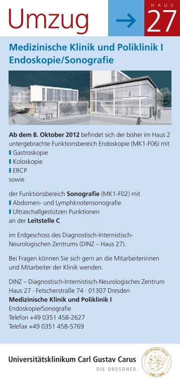 INFO-FLYER für Patienten und Besucher