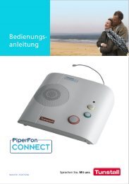 PiperFon Connect Bedienungsanleitung - Tunstall GmbH