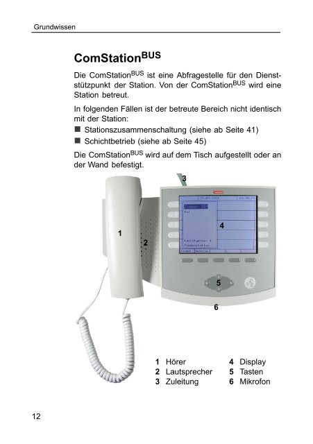 Gebrauchsanweisung ComStation BUS - Tunstall GmbH