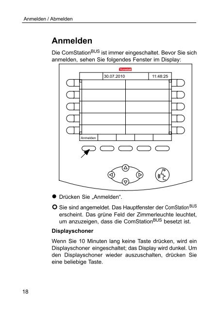 Gebrauchsanweisung ComStation BUS - Tunstall GmbH