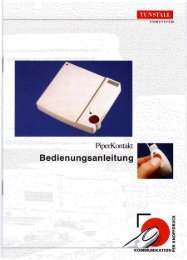 PiperKontakt Bedienungsanleitung (480 KB)  - Tunstall GmbH