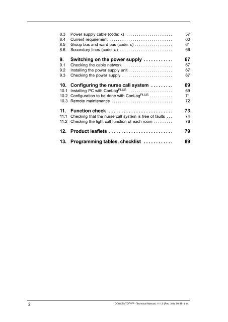 Technical Manual - Tunstall GmbH