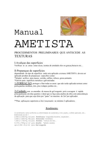 Manual - Ametista Revestimentos